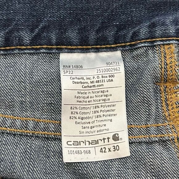 Carhartt Relaxed Jeans 42x30 - Picture 4 of 4